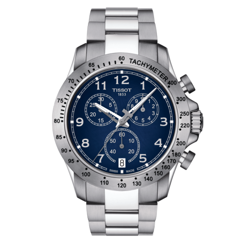 Tissot V8 Quartz Chronograph Stainless Steel / Blue / Bracelet